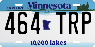 MN license plate 464TRP