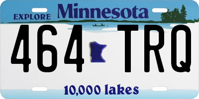 MN license plate 464TRQ