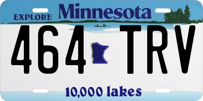 MN license plate 464TRV