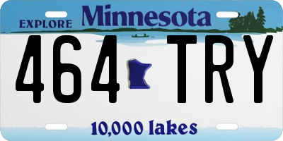 MN license plate 464TRY