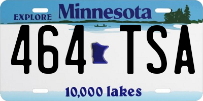 MN license plate 464TSA