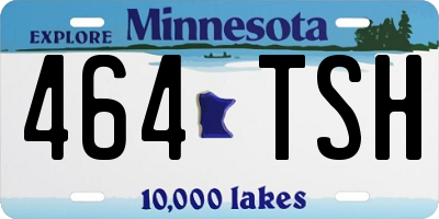 MN license plate 464TSH