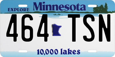 MN license plate 464TSN