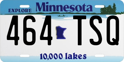 MN license plate 464TSQ