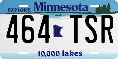 MN license plate 464TSR