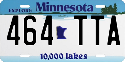 MN license plate 464TTA