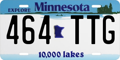 MN license plate 464TTG