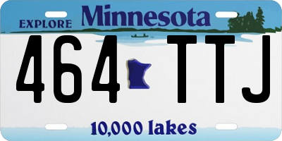 MN license plate 464TTJ