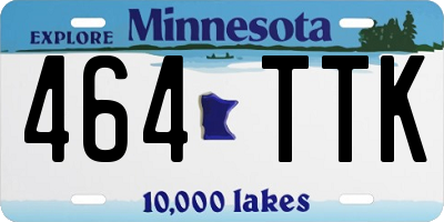 MN license plate 464TTK