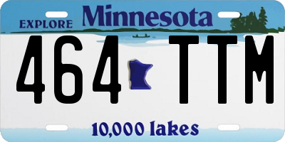 MN license plate 464TTM