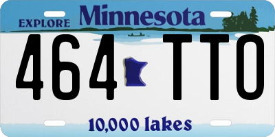 MN license plate 464TTO