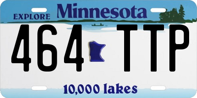 MN license plate 464TTP