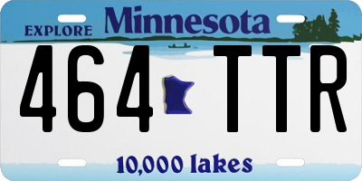MN license plate 464TTR