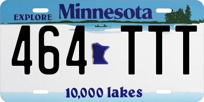 MN license plate 464TTT