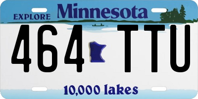 MN license plate 464TTU