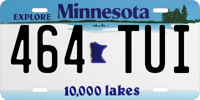 MN license plate 464TUI