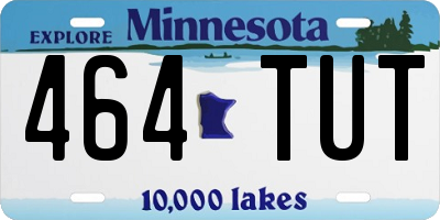 MN license plate 464TUT