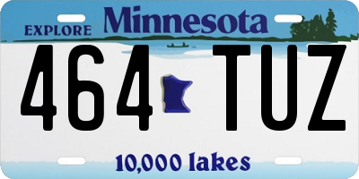 MN license plate 464TUZ