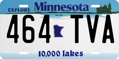 MN license plate 464TVA