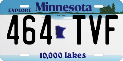 MN license plate 464TVF
