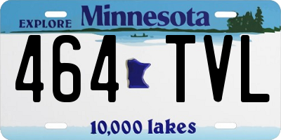 MN license plate 464TVL