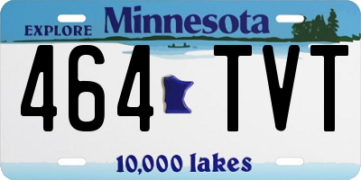 MN license plate 464TVT