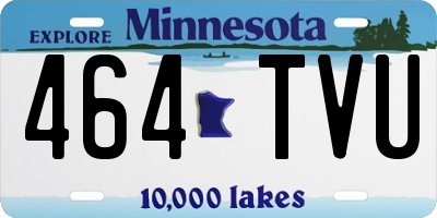 MN license plate 464TVU
