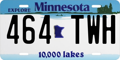MN license plate 464TWH
