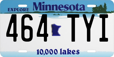 MN license plate 464TYI