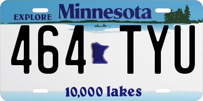 MN license plate 464TYU