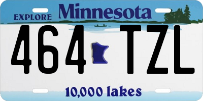 MN license plate 464TZL