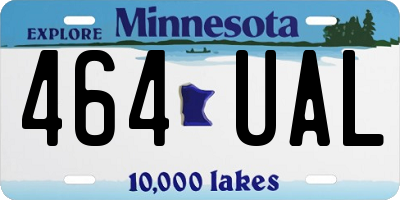 MN license plate 464UAL
