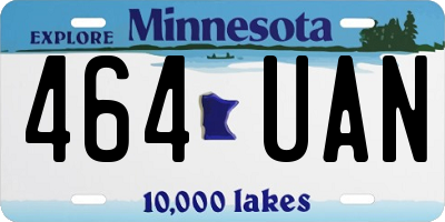 MN license plate 464UAN