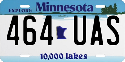 MN license plate 464UAS