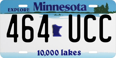 MN license plate 464UCC