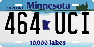 MN license plate 464UCI