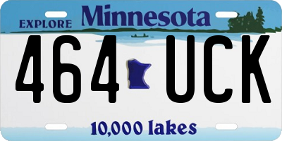 MN license plate 464UCK