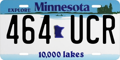 MN license plate 464UCR