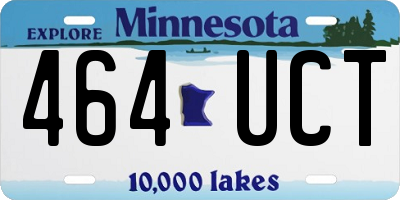 MN license plate 464UCT