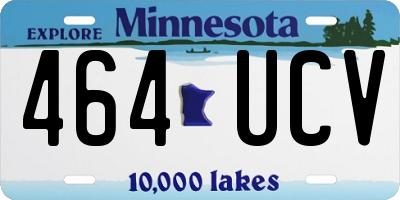 MN license plate 464UCV