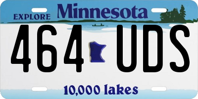 MN license plate 464UDS