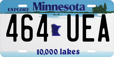 MN license plate 464UEA