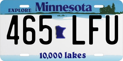 MN license plate 465LFU