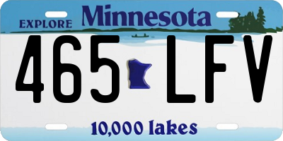 MN license plate 465LFV