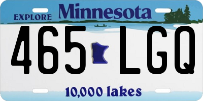 MN license plate 465LGQ