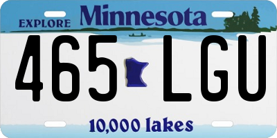 MN license plate 465LGU