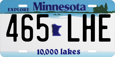MN license plate 465LHE