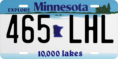 MN license plate 465LHL