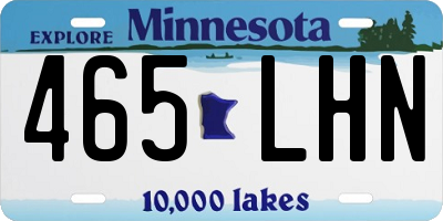 MN license plate 465LHN