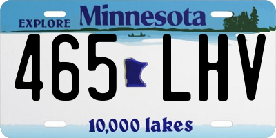 MN license plate 465LHV